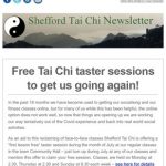 Free Tai Chi taster sessions