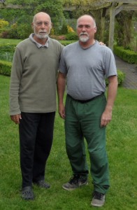 Ian Deavin with his teacher Karel Koskuba