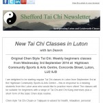 New Tai Chi Classes in Luton with Ian Deavin from Shefford Tai Chi