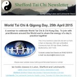 World Tai Chi Day 2015, 11th February 2015 newsletter