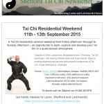 Tai Chi Residential Weekend, 3rd March 2015 Newsletter