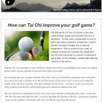 How can Tai Chi improve your golf game?, 27th May 2015 Newsletter