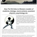 How Tai Chi links to Western models, 10th September 2015 Newsletter