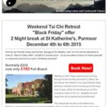 Re-Vitalise Weekend Tai Chi Retreat, 27th November 2015 Newsletter