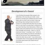 Development of a Sword, 5th April 2016 Newsletter