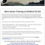 More Senior Training at Shefford Tai Chi, 9th May 2016 Newsletter