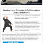 Feedback and Education in Tai Chi and the Human Experience, 26th July 2016 Newsletter