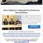 Chen Taijiquan's Integrated Curriculum - 3rd November Newsletter