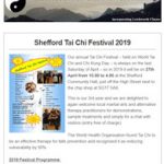 Shefford Tai Chi Festival 2019 - April 2019 Newsletter