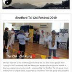 Shefford Tai Chi Festival 2019 Update - May 2019 Newsletter