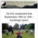 Tai Chi residential, September 2021 – bookings open
