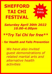 Shefford Tai Chi Festival 2022 poster