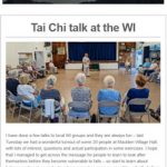 Tai Chi talk to the WI