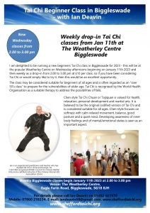 Further information about new tai chi beginners classes in Biggleswade