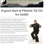 A good start at Flitwick Tai Chi for Health